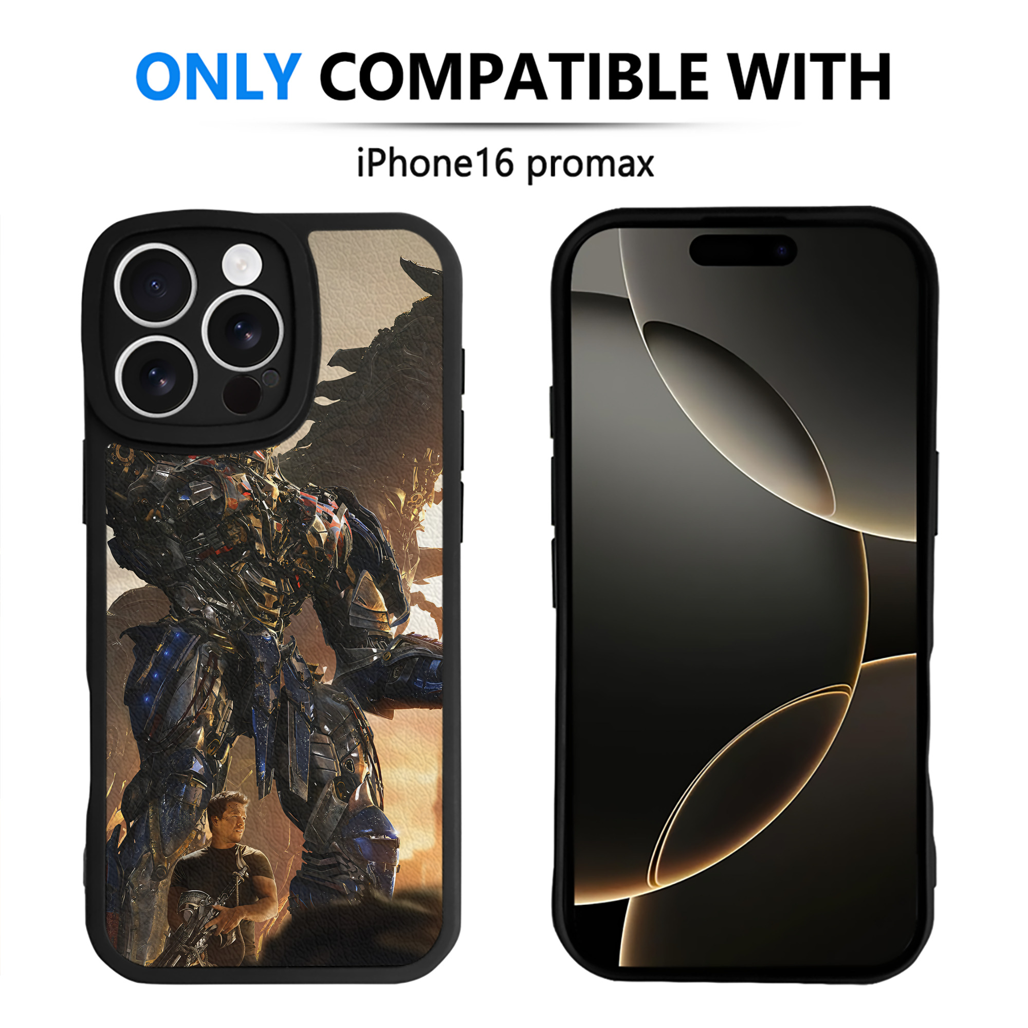 （画像用） Transformers トランスフォーマー 【iPhone 16シリーズ対応】シリコンスマホケース（レザー調） 材質：シリコン